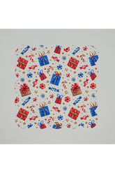 Sulu Boya Yeni Yıl Hediye Paketleri Desenli Dijital Baskılı Lazer Kesim Kokteyl Peçetesi